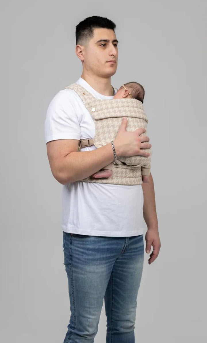 Monarch Ergonomic Baby Carrier – Premium Cotton Soft Structured Newborn to Toddler Carrier with Hip-Healthy Design, 3 Carry Positions (7-35Lbs), Lightweight & Breathable, (Houndstooth)