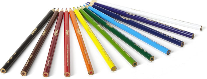 Colouring Pencils - Assorted Colours (Pack of 12) | a Must-Have for All Kids Arts & Crafts Sets | Ideal for Kids Aged 3+