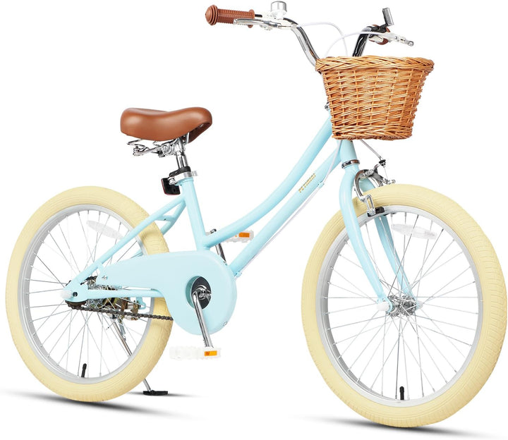 Girls Bike with Basket for 2-12 Years Old Kids, 12 14 16 18 20 Inch Bicycle with Bell Training Wheels, Multiple Colors