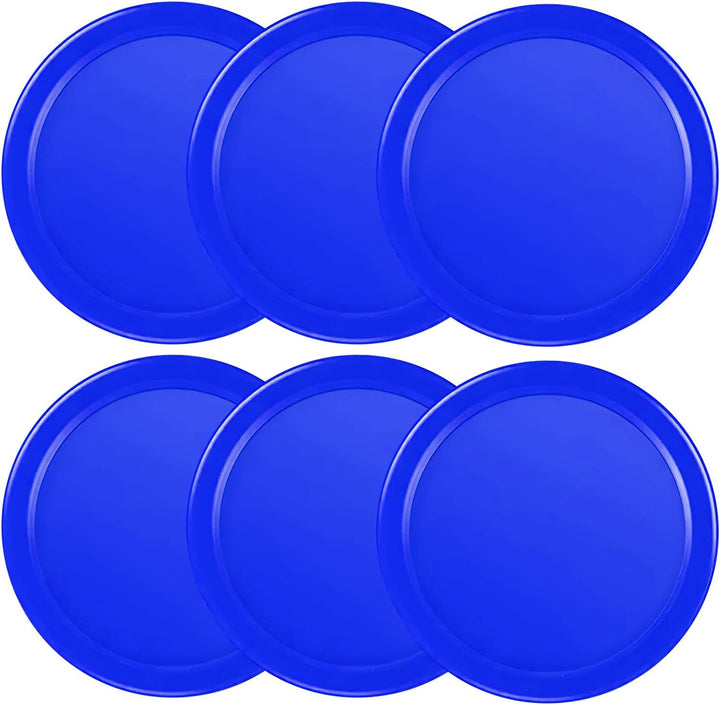3 1/4 Inches Air Hockey Pucks 6 Pack Full Size Heavy Replacement Pucks for Game Tables Equipment Accessories