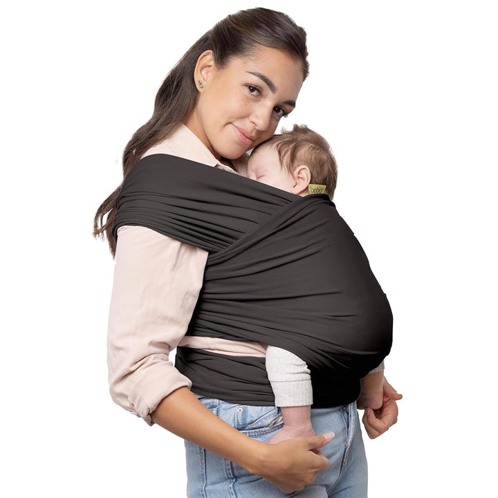Baby Wrap Carrier – Original Baby Sling Carrier for Newborns (7–35 Lbs), Soft, Secure, Hands-Free & Ergonomic, Ideal for Comfortable Bonding, New Parents (Grey)