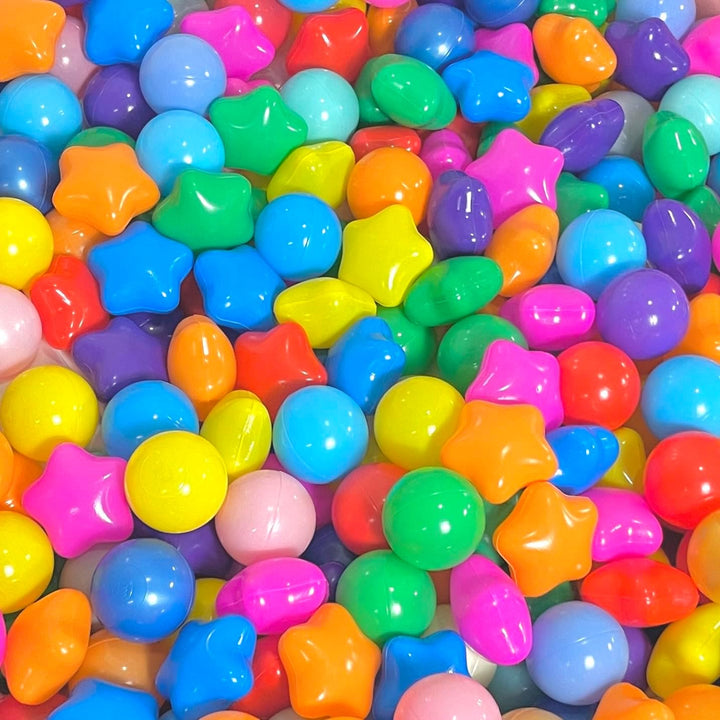 200/500/1000/2000 Count Plastic Soft Plastic Ball Pit Balls Colorful Play Pit Balls for Pet Dogs Ball Pit 2.2" Large Phthalate Free Bpa Free Balls for Toddlers 1-3 Baby Kids