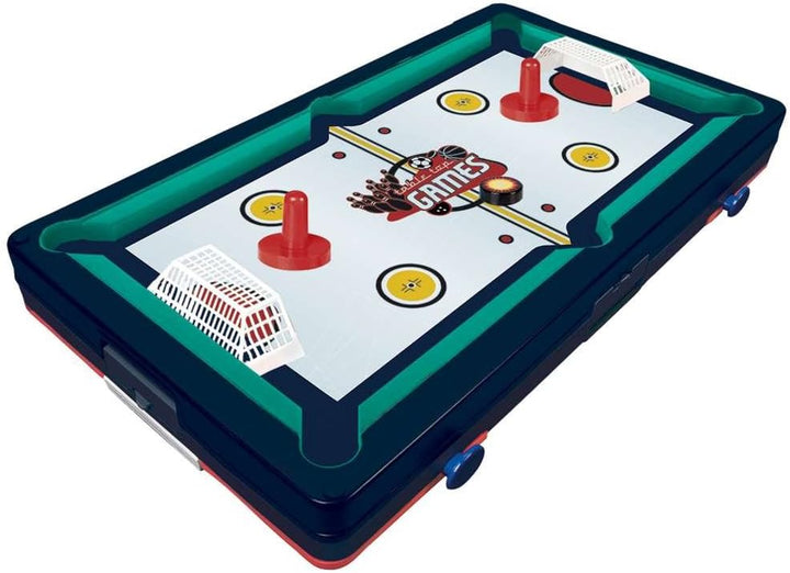 Table Top Game Set - 5-In-1 Sports Center Indoor Game - Tabletop Soccer, Basketball, Hockey, Bowling + Pool