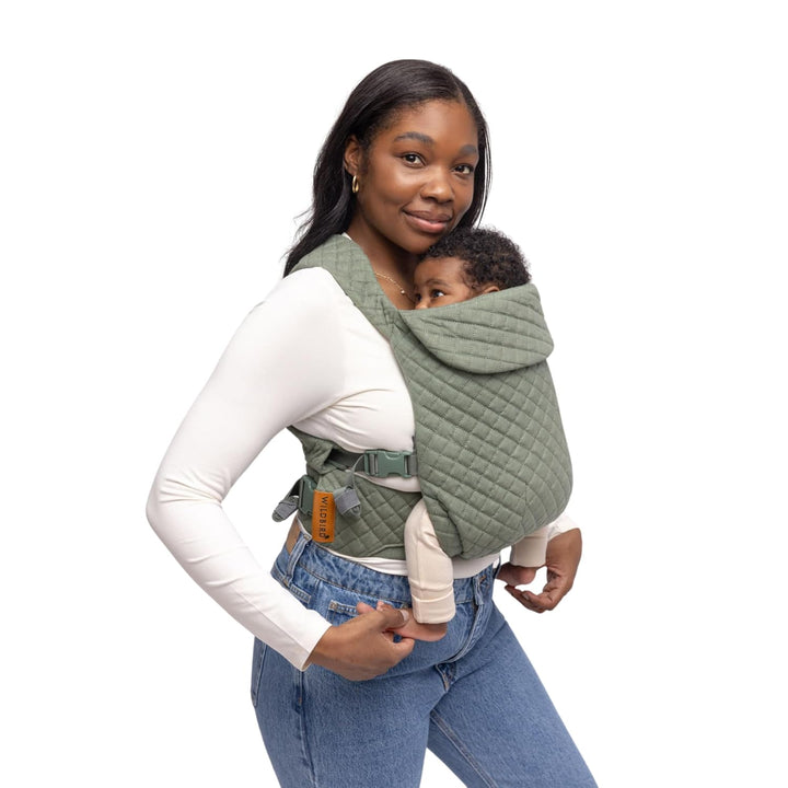 - Aerial Carrier - 7 to 45 Lbs - for Moms, Dads & Caregivers - 100% Natural European Linen Fibers - Versatile & Adjustable - Small Size - Desert Lark Fabric