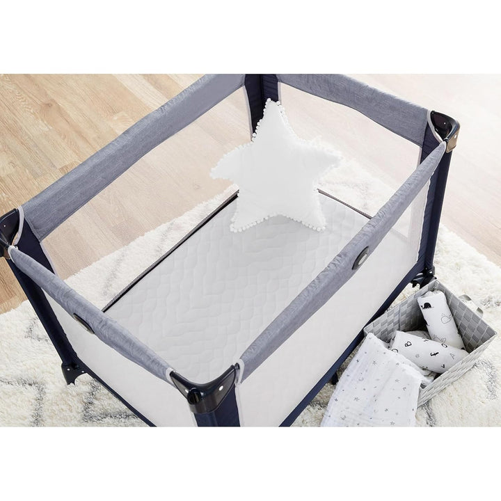 Waterproof Fitted Pack and Play Mattress Protector 39" X 27" - Quilted, Noiseless, Ultra-Soft & Breathable Playpen and Pack N Play Mattress Cover