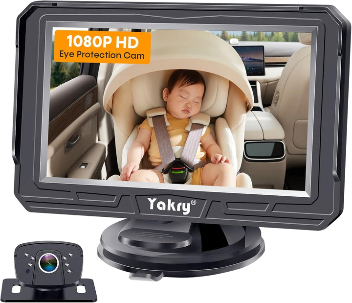 2-Kids Baby Car Camera for Seat: 6.9 Inch Ultrawide Display with Two Cameras Rear Facing - USB Powered Backseat Camera HD 1080P Easy to Install