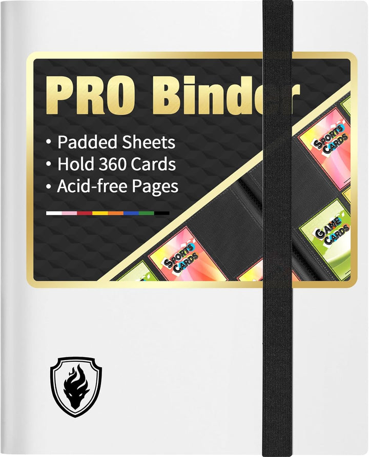 Heavy Duty Card Binder,  9 Pocket Trading Card Binder Holds 360 Cards, Sleek Side-Loading Card Album, Sturdy Card Collection Folder for TCG, MTG, Yugioh, Other Game Cards, Sport Cards, Black