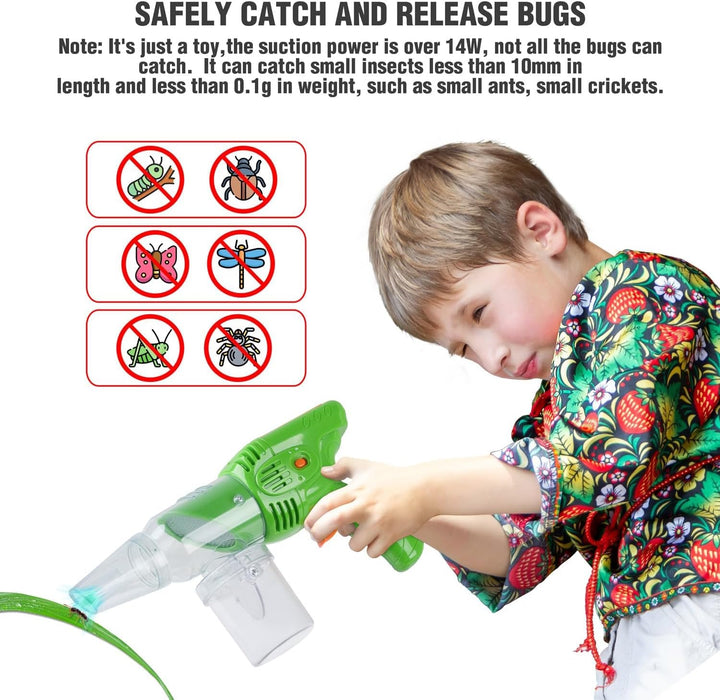 Bug Catcher Kit,Outdoor Toys for Kids Ages 4-8 8-12,Bug Catcher Vacuum with Critter Habitat Case,Butterfly Net,Magnifying Glass,Toddler outside Toys for 3 4 5 6 7 8+ Year Old Boys Birthday Gift