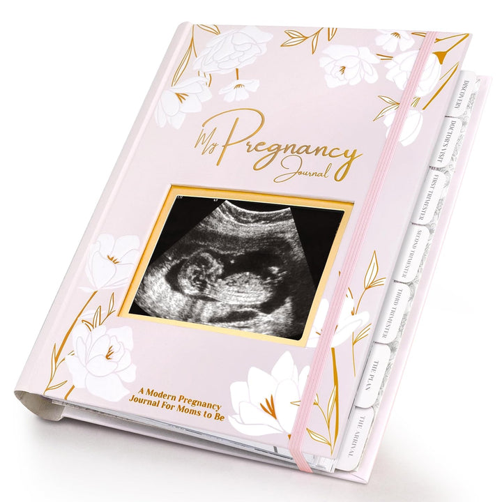Pregnancy Journal, Pregnancy Announcements - 80 Pages Hard Cover Baby Books for Mom to Be Gift, Baby Memory Book Keepsake, Gender Reveal Gifts for New Moms, Shower & Registry (Clay)
