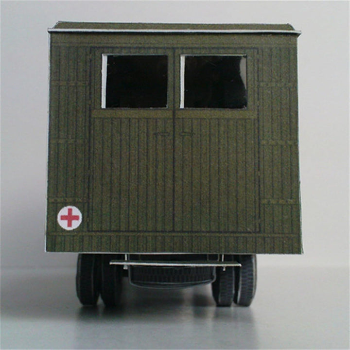 1:43 Scale Unassembled Soviet Zis-44 Battlefield Ambulance Paper Model Set Military Vehicle for Collection Display