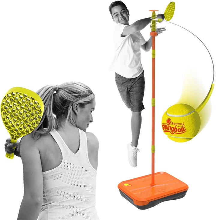 All Surface Tetherball Tennis Set – Portable Outdoor Game for Kids & Adults – Includes Paddles & Ball – Backyard, Lawn, or Park Active Play – Family Fun, Easy Setup & Storage