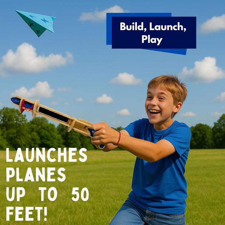 STEM Kit – Paper Airplane Launcher | Science Kits for Kids Age 12-14 | Stem Toys Age 12-14 Physics Toys | Kids Engineering Kit | Learning Resource