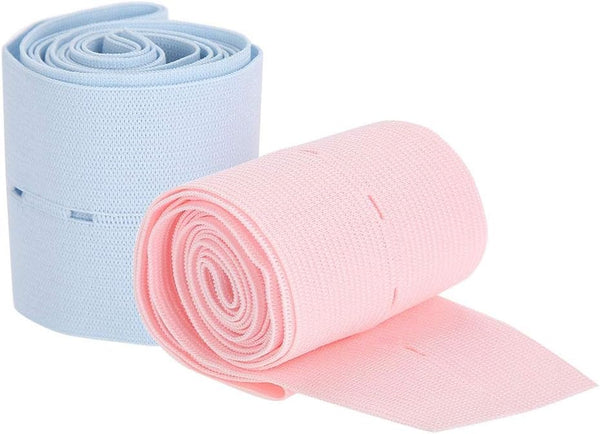 2Pcs Fetal Heartbeat Monitoring Belt, Soft Thickened Baby Heartbeat Monitoring Bandage for Pregnancy Women, 6 X 130Cm