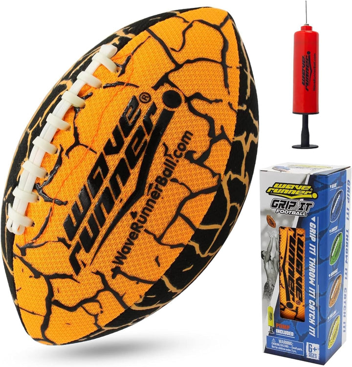 Grip It, Size 9.25In - Water Football, Beach Toys, Kids Outdoor Games for Summer | Pool Toys Football - Special Grip Pattern, Double Laced, Lightweight, All Weather Fun Water Toy
