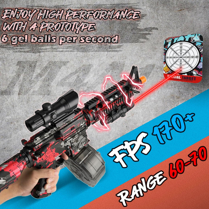 Large Electric Gel Splat Blaster, Automatic and Manual with 60,000 Gels