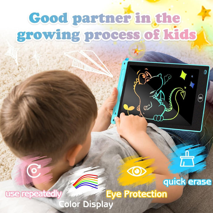 ® 2 Pack 10 Inch LCD Writing Tablet for Kids, Electronic Drawing Pad and Doodle Board for Ages 3-8, Birthday and Christmas Gifts for Boys and Girls,Back to School Gift Drawing Board (Pink & Blue)