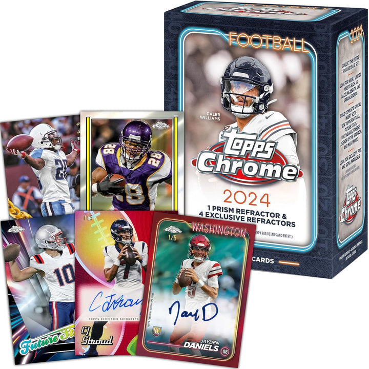 2024  Chrome Football Cards Factory Sealed Value Box