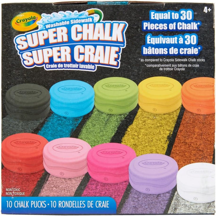 Ultimate Washable Chalk Collection (64Ct), Bulk Outdoor Sidewalk Chalk for Kids, Anti-Roll Sticks, Recess Toys for Kids, Back to School Gifts