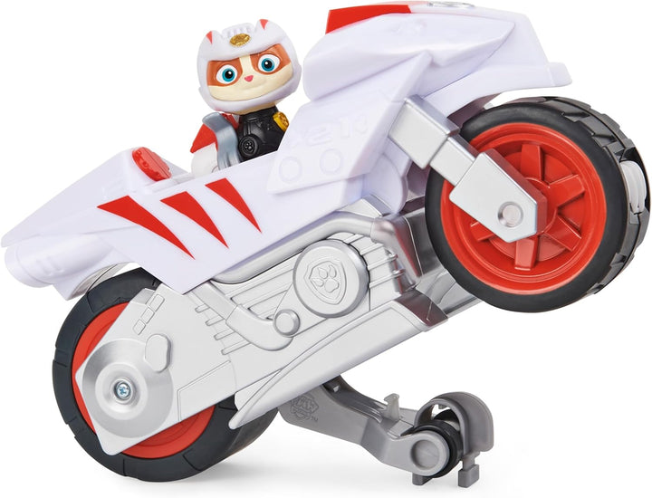 , Moto Pups Wildcat’S Deluxe Pull Back Motorcycle Vehicle with Wheelie Feature and Toy Figure