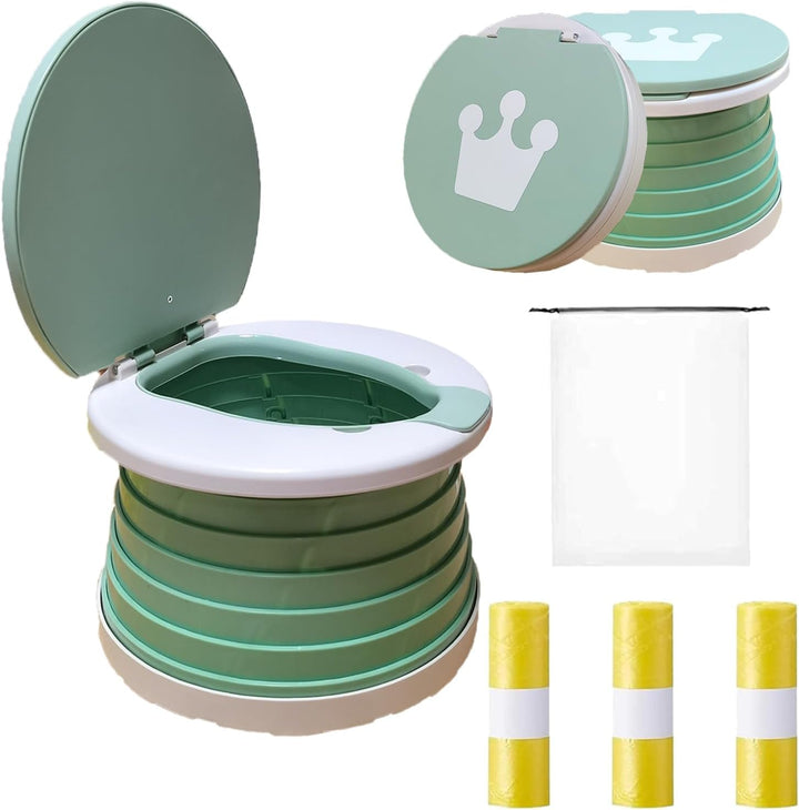 Travel Potty for Toddler, Portable and Foldable Toilet, Apply to Seat Emergency Toilet for Car, Camping, Outdoor, Indoor (Pink, Small)