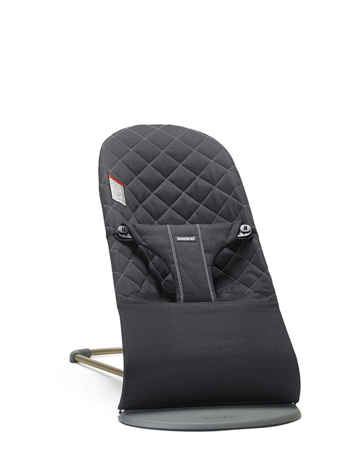 Bouncer Bliss, Sand Gray, Woven, Classic Quilt | 2-In-1 Adjustable Baby Bouncer Seat and Toddler Chair, Newborn to Toddler (8-29 Lbs), 4 Positions, Lightweight & Portable