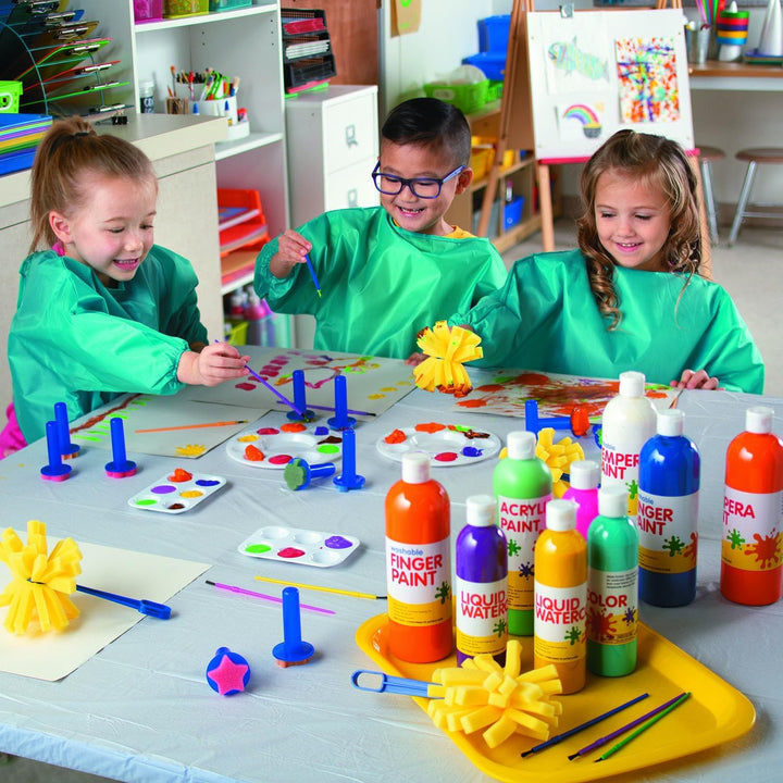 Washable Tempera Paint Set (10 Bright Colors) Craft and Learning Activities for Kids (1)