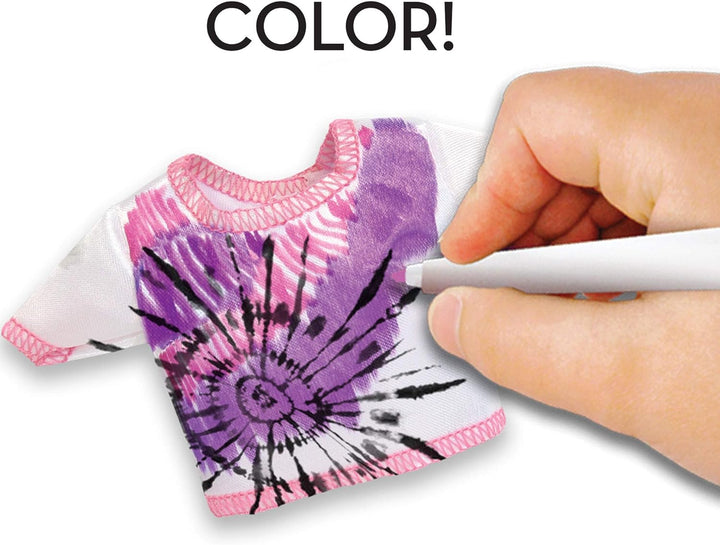Barbie Tie-Dye Fashion Designer Kit – DIY Design Set for Girls with Dresses, Markers, Stickers & Tools – Create Real Barbie Outfits, Craft Activity for Kids Ages 6+