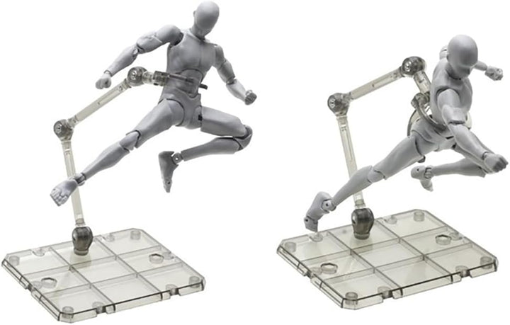 Action Figure Stand Assembly Action Figure Display Holder Base Universal Humanoid Model Support Display Stand Compatible with HG RG SD SHF Gundam 1/144 Toy, 12PCS