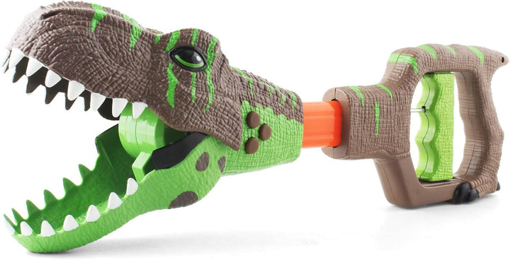 Dinosaur Chomper Toys for Kids with 3 Roar Sounds and Light Jurassic Dinosaurs Grabber Claw T-Rex Reacher Robot Hand Pincher Dino Snapper
