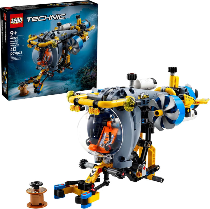 Technic Deep-Sea Research Submarine Toy - Building Toy for Kids, Boys and Girls, Ages 9+ - Creative and Unique Gift Idea for Birthdays - Movable Propellers and More - 42201