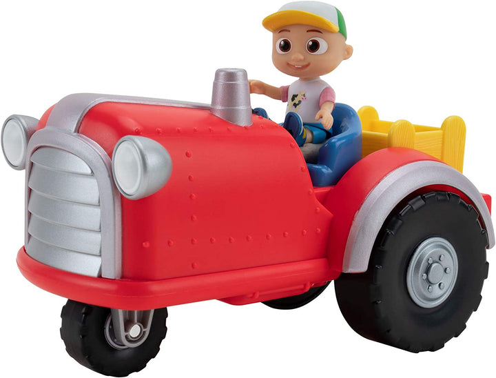 Official Musical Tractor W/Sounds & Exclusive 3-Inch Farm JJ Toy, Play a Clip of “Old Macdonald” Song plus More Sounds and Phrases
