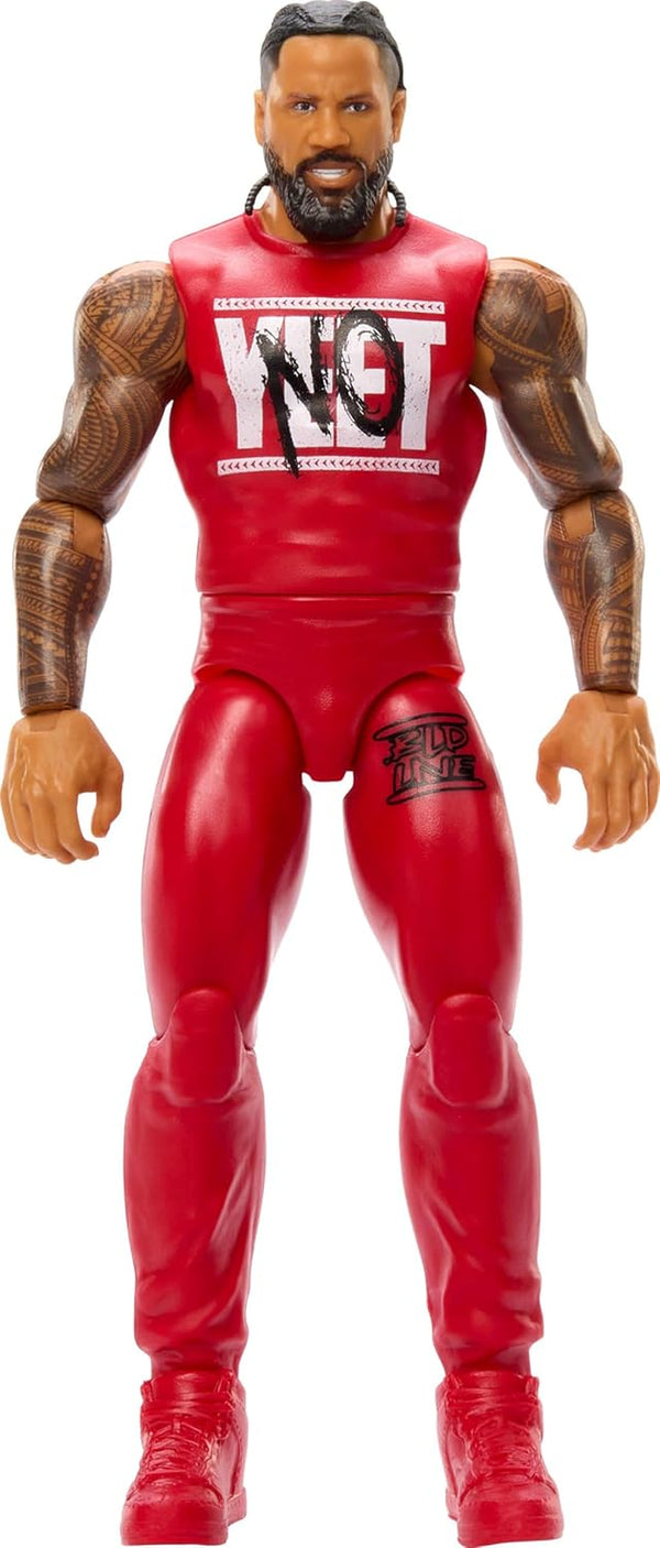 WWE Jimmy USO Action Figure, Main Event Series #155 6-Inch Collectible with 10 Articulation Points & Life-Like Look