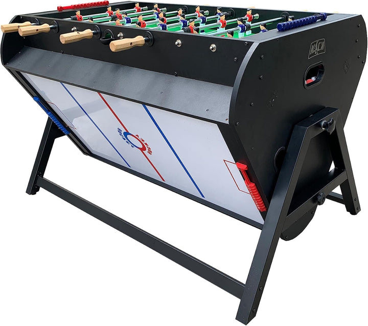 Triplex 55″ Telescopic Rods 3-In-1 Swivel Multi Game Table - Combo Game Table Set - Billiards, Air-Hockey and a Foosball for Home, Game Room, Friends and Family!