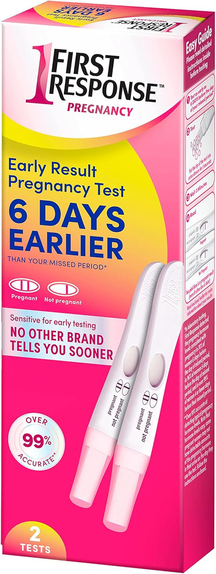Early Result Pregnancy Test, 2 Count (Packaging & Test Design May Vary)
