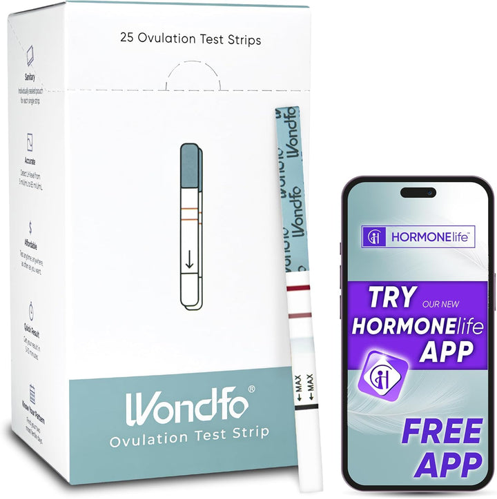 Ovulation Test Strips - Women Fertility Tracking and Pregnancy Planning with Cycle-Detecting LH Surge - Highly Sensitive and Fast Result at Home Kit (50 Count)
