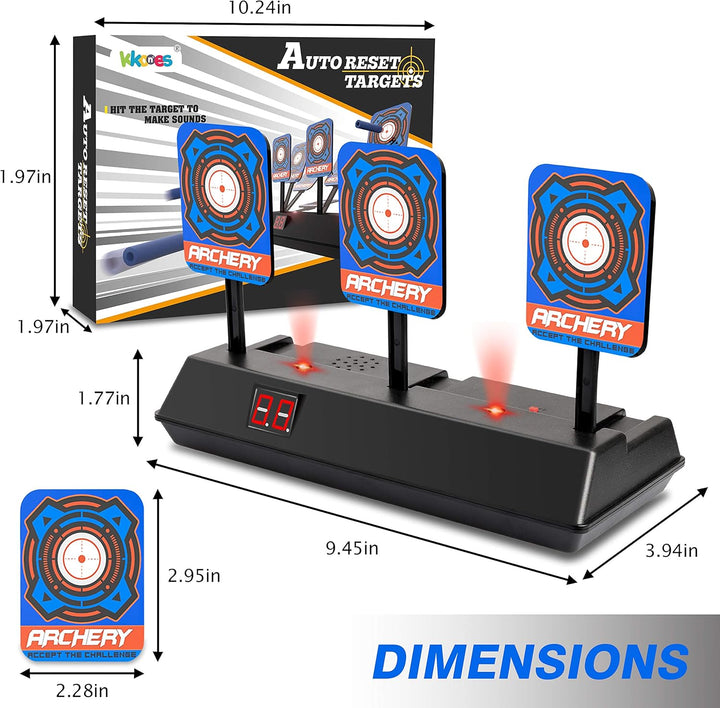 Electric Scoring Auto Reset Shooting Digital Target for Nerf Guns Shooting Target