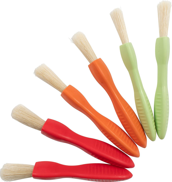 Triangle Grip Toddler Paintbrush Set - Set of 6 - Easy-Grip Art Supplies - Thick Paint Brushes for Toddler Art - Art Supplies for Toddlers 1-3