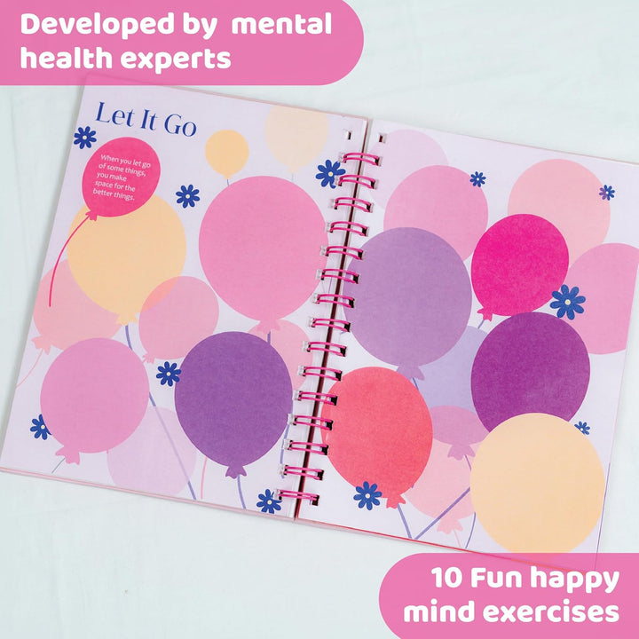 DIY Journal for Girls Ages 8-12, 242 Pcs, Journaling Kit, Tween Scrapbook, Includes 10 Mental Health Exercises, Girls Diary 8 9 10 11 12 Years