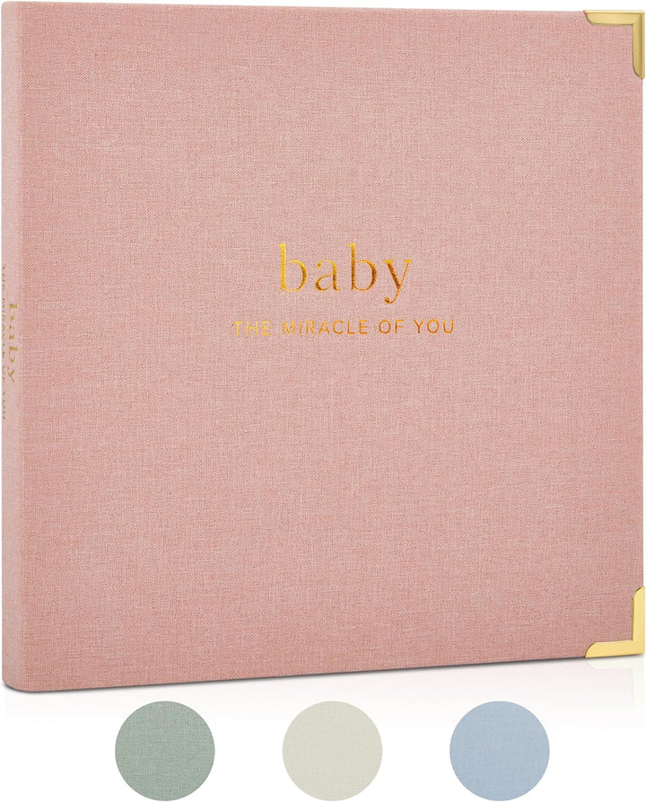 Keepsake Baby Memory Book for Boys and Girls – Timeless First 5 Year Baby Book – Neutral Journal Scrapbook or Photo Album - Record a Milestone for Every Event from Birth to Age 5