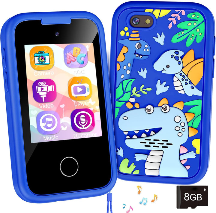 Kids Smart Phone for Girls, Christmas Birthday Gifts for Girls Age 3-10,Kids Toys Cell Phone, Toddler Learning Play Toy Phone with Dual Camera, Game, Music Player