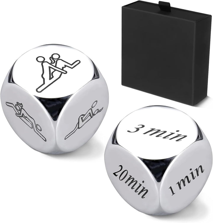 Food Dice Stocking Stuffers for Men Women Kids Adults Date Night Dice Couples Gifts for Him Her Anniversary Christmas Birthday Wedding Gifts for Men Women Him Her Boyfriend Girlfriend Husband