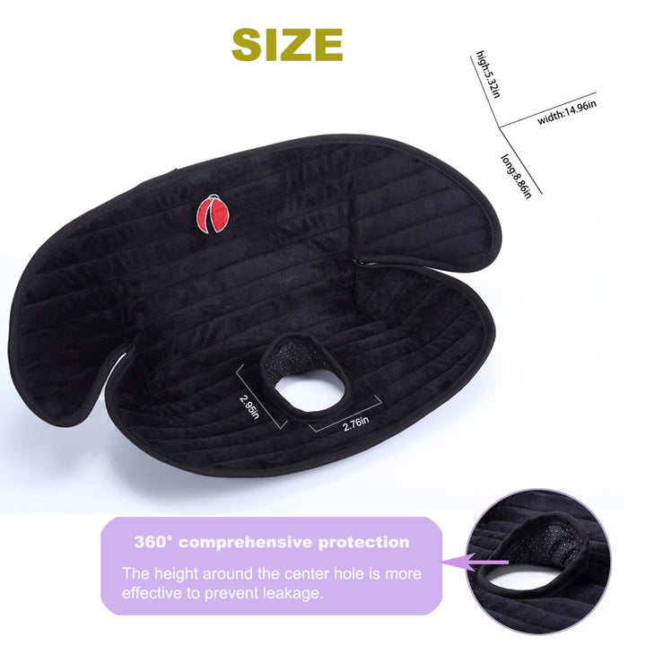 Baby Piddle Pad Car Seat Liner,Potty Training Car Seat Protector with Waterproof Liner for Child Safety Car Seat Stroller and Dinner Chair,Machine Wash and Dry (Plus-Black)