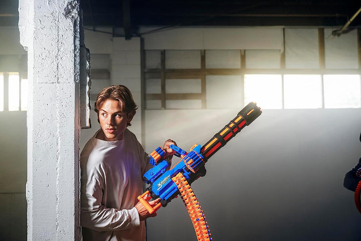 X-Shot Insanity Motorized Rage Fire by  72 Darts, Air Pocket Technology Darts, Dart Storage, Blasting Power, Auto Feeding Belt, Tripod & Scope, Outdoor Toy for Boys, Girls, Teens, Adults
