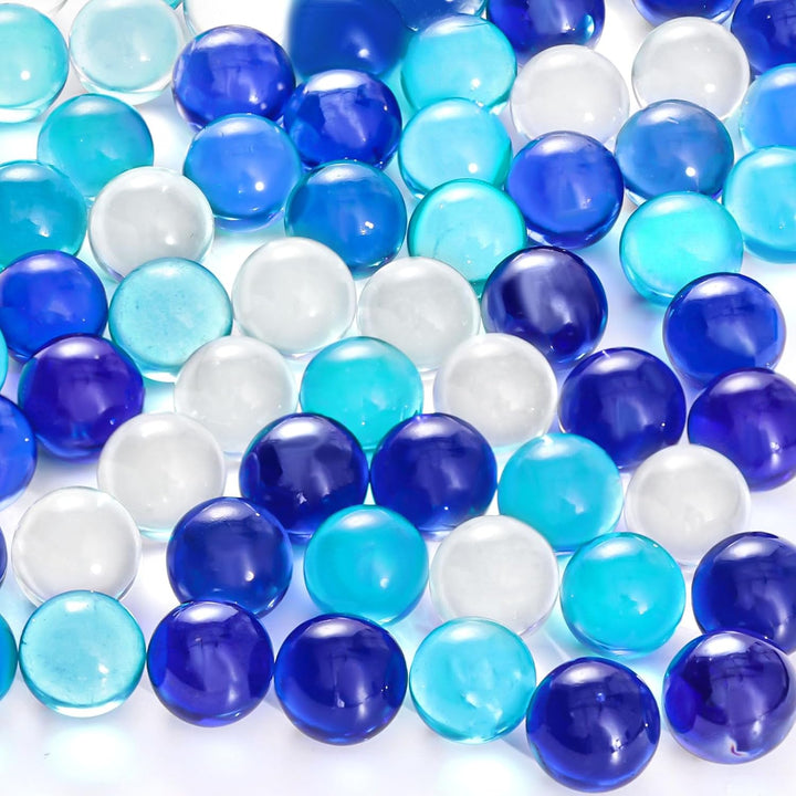 20PCS Glass Marbles for Kids, 0.6 Inch Small Colorful Marbles Run Accessories, for Kids Game, Birthday Party Gifts, Parent-Child Games