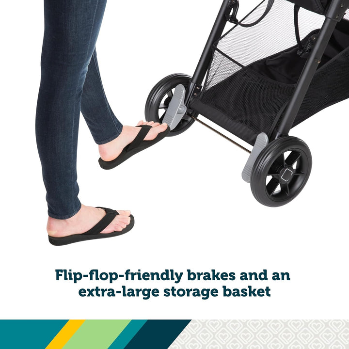 Smooth Ride Travel System Stroller and Car Seat Onboard™ FLX - Efficient Infant Car Seat Stroller and Infant Car Seat and Stroller Combo, Monument
