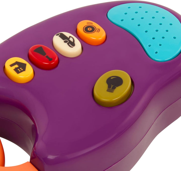 – Toy Car Keys – Key Fob with Lights & Sounds – Interactive Baby Toy – Pretend Keys for Babies, Toddlers – 10+ Months – Funkeys – Purple