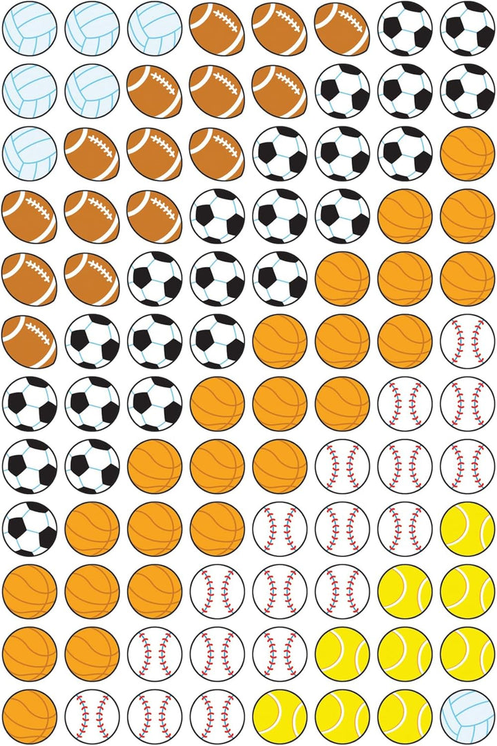 Trend, Inc. Sports Balls Supershapes Stickers, 800 CT