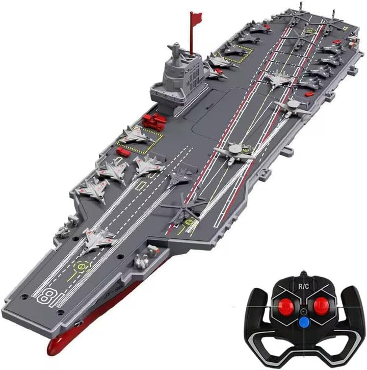 Remote Control Ship Model RC Carrier Ship Model 2.4G Wireless Remote Control Ship Rechargeable Electric Ship Model