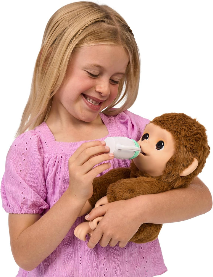 My Baby Monkey Mango, 50+ Sounds and Reactions, Plush Interactive Monkey Toy Set with Accessories, Interactive Pets for Kids Ages 4+