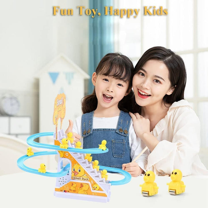 Extra Ducks for Slide Set, Accessory for Automatic Stair-Climbing Ducklings Cartoon Race Track, Escalator Toy, Fit the 1.5Cm/0.59Inch Track (6 Extra Ducks)